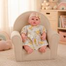 Boneca Reborn Menina Abigail 100% Vinil Vestido Amarelo Boneca Reborn Menina Abigail 100% Vinil Vestido Amarelo