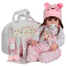 Boneca Reborn Menina Com Lindo Conjunto Bolsa Acessórios Boneca Reborn Menina Com Lindo Conjunto Bolsa Acessórios