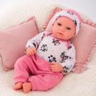 Boneca Reborn Menina Realista 42cm Silicone com Chupeta Fofa