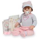 Boneca Reborn Menina Realista Abigail Fio a Fio Enxoval