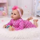 Boneca Reborn Menina Realista Silicone Roupinhas Acessórios