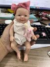 Boneca Reborn MYREBABY 18 cm de silicone para menina
