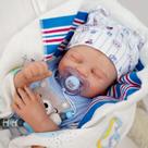 Boneca Reborn MYREBABY Sweet Smile Realistic Baby, menino de 50 cm