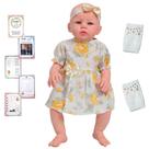 Boneca Reborn Princesa Lindo Vestido 48cm Corpo De Vinil