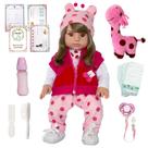 Boneca Reborn Princesa Realista Adora Castanho Silicone