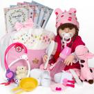 Boneca Reborn Realista Abigail Girafinha + Enxoval Completo