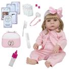 Boneca Reborn Realista Abigail Pagão Rosa Envio Imediato Boneca Reborn Realista Abigail Pagão Rosa Envio Imediato