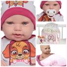 Boneca Reborn Realista Princesa 43cm Olhos Azuis Com Itens Boneca Reborn Realista Princesa 43cm Olhos Azuis Com Itens