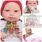 Boneca Reborn Recém Nascida Carequinha Roupa Labubu + Itens Boneca Reborn Recém Nascida Carequinha Roupa Labubu + Itens