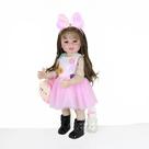 Boneca Reborn Toddler Stand WAWA-HAOKEAI Sunday Best 55cm
