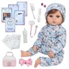 Boneca Reborn Valentina Fio a Fio Enxoval Completo Bolsa