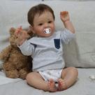 Boneca Reborn Wamdoll Alive, tamanho grande, 60 cm com chupeta
