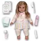 Boneca Recém- Nascido Reborn Infantil Adora Loira De Pano