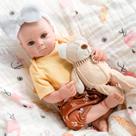 Boneca Renascida Jirachi Lifelike, menina recém-nascida de corpo inteiro, 45 cm