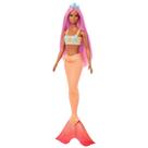 Boneca sereia Barbie com acessório de cabelo e bandana rosa Fantasy Boneca sereia Barbie com acessório de cabelo e bandana rosa Fantasy