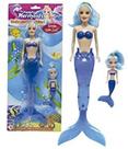 Boneca Sereia De Plástico Com Luz Brinquedo Infantil Divertido