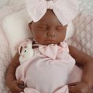 Boneca Silicone Reborn KUICEO Lifelike 47 cm de corpo inteiro