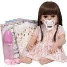 Boneca Tipo Reborn 46cm Com Chupeta 13 Acessórios