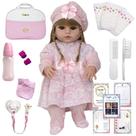 Boneca Tipo Reborn Larinha Com Lindos Acessórios Enxoval