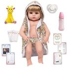 Boneca Tipo Reborn Menina Loira Linda Girafa Pode Dar Banho Boneca Tipo Reborn Menina Loira Linda Girafa Pode Dar Banho