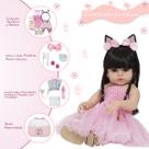 Boneca Tipo Reborn Morena Que Fala Roupa Bailarina 23 Itens Boneca Tipo Reborn Morena Que Fala Roupa Bailarina 23 Itens