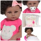 Boneca Tipo Reborn Realista 100% Vinil Siliconado + Itens
