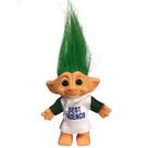Boneca Troll Yintlilocn Vintage 7,5 cm com cabelo verde para crianças