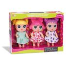 Bonecas baby buddies sabores trigemeas - bambola