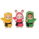 Bonecas colecionáveis Calico Critters Baby Ninja Trio