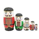 Bonecas de nidificação russas Quebra-Nozes de 5 camadas Wooden Matryoshka S