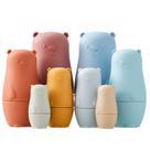Bonecas de silicone Matryoshka Chivao, 8 peças para crianças pequenas