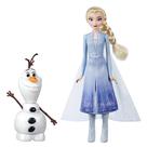 Bonecas Disney Frozen Talk and Glow Olaf e Elsa de brinquedo para crianças