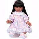 Bonecas Pinky de 24 polegadas Black Indian Reborn Baby Dolls Girl, vinil macio, aparência realista, boneca recém-nascida afro-americana, brinquedo de boneca infantil para crianças a partir de 3 anos
