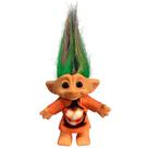Bonecas Troll Yintlilocn vintage cromáticas de 19 cm com cabelo colorido