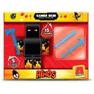 Boneco 15 cm c/ 3 aces athos minecraft - algazarra