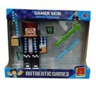 Boneco 15 cm. c/ 3 aces. - authentic g. - algazarra