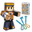 Boneco 35cm Hey Davi +3 Ferramentas + Chaveiro +Jogo Memória