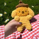 Boneco Amigurumi Pompompurin Sanrio De Crochê - Feito À Mão Kawaii