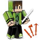 Boneco Articulado cadres Mine com ferramenta Algazarra Craft