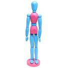 Boneco Articulado Color 30cm Azul e Rosa