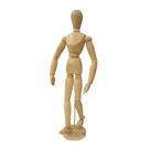 Boneco articulado em madeira 20 cm