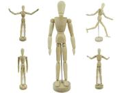 Boneco Articulado Grande 30cm De Madeira Modelo Humano Desenhos Moda Arte