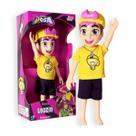 Boneco Articulado Leozin Youtuber Dos Rosa 25cm Baby Brink