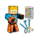 Boneco Articulado Lopers Gamer Skin 25cm Com Chaveiros Boneco Articulado Lopers Gamer Skin 25cm Com Chaveiros