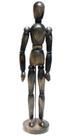 Boneco Articulado Vintage 30cm Cinza