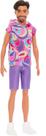 Boneco Barbie Ken Fashionistas 227 Moreno Barba Mattel Boneco Barbie Ken Fashionistas 227 Moreno Barba Mattel