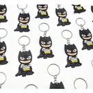 Boneco Batman 10un Chaveiro Super Herói Marvel Lembrancinha Menino