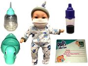 Boneco Bebê Menino Recém Nascido Newborn Bebezinho Real Faz Xixi Estilo Reborn - Super Toys