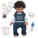 Boneco Bebê Reborn Masculino Negro Recém Nascido Lindo