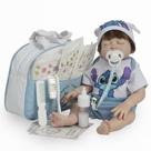 Boneco Bebê Reborn Menino Fio a Fio Enxoval Stitch Completo